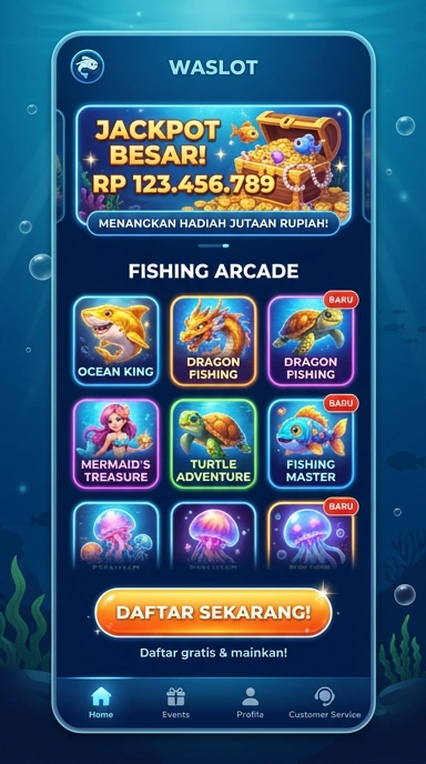 Cuplikan layar menu unduhan waslot untuk perangkat Android